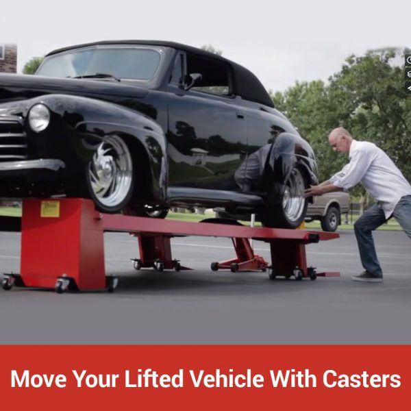 Move your lifted vehicle with a set of casters